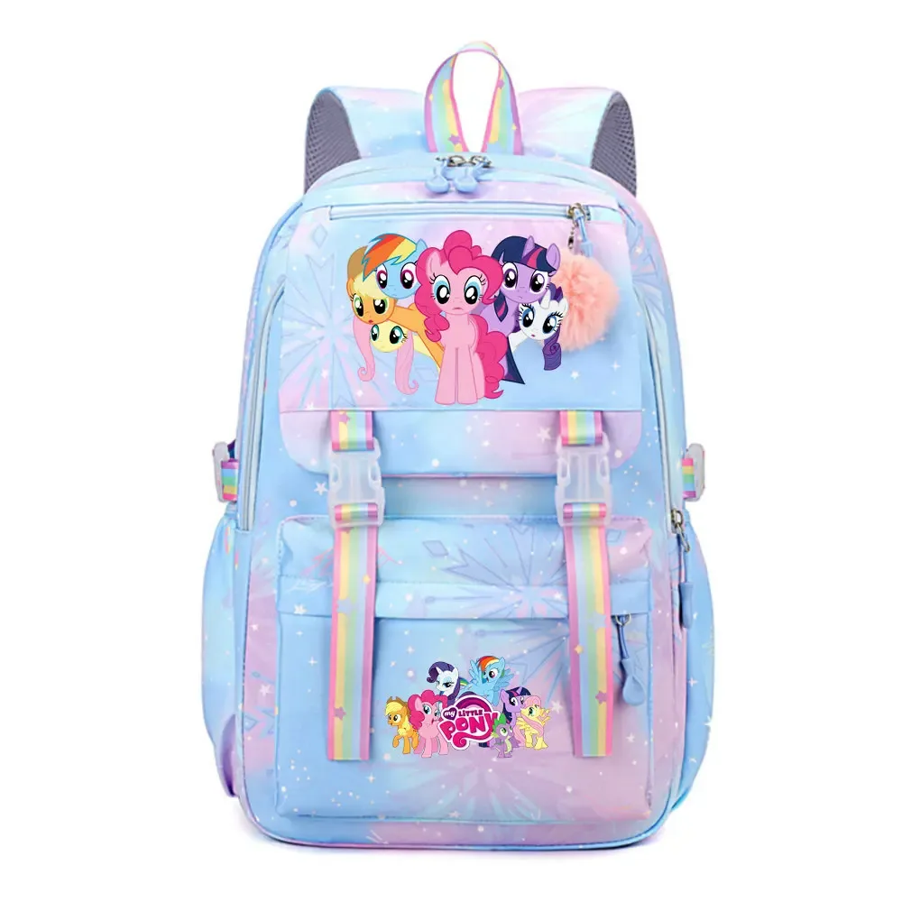 my little pony sac à dos imperméable de grande capacité pour femmes et filles, sac à dos léger pour l'école, sac à dos de voyage décontracté