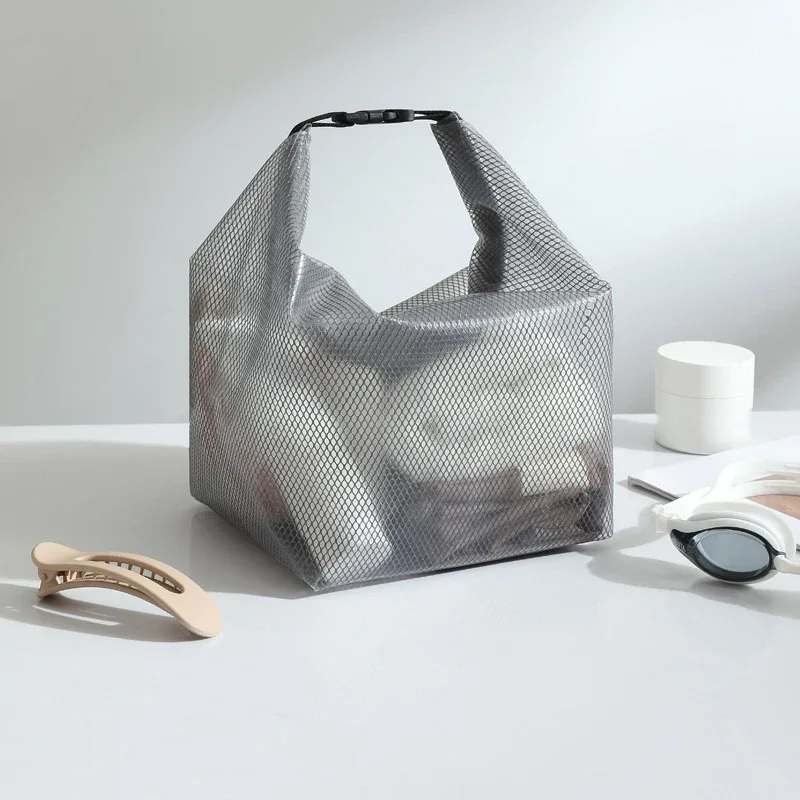 trousse de maquillage portable étanche, grande capacité, organisateur de voyage pour femmes, idéale pour les articles de toilette en extérieur et les vacances