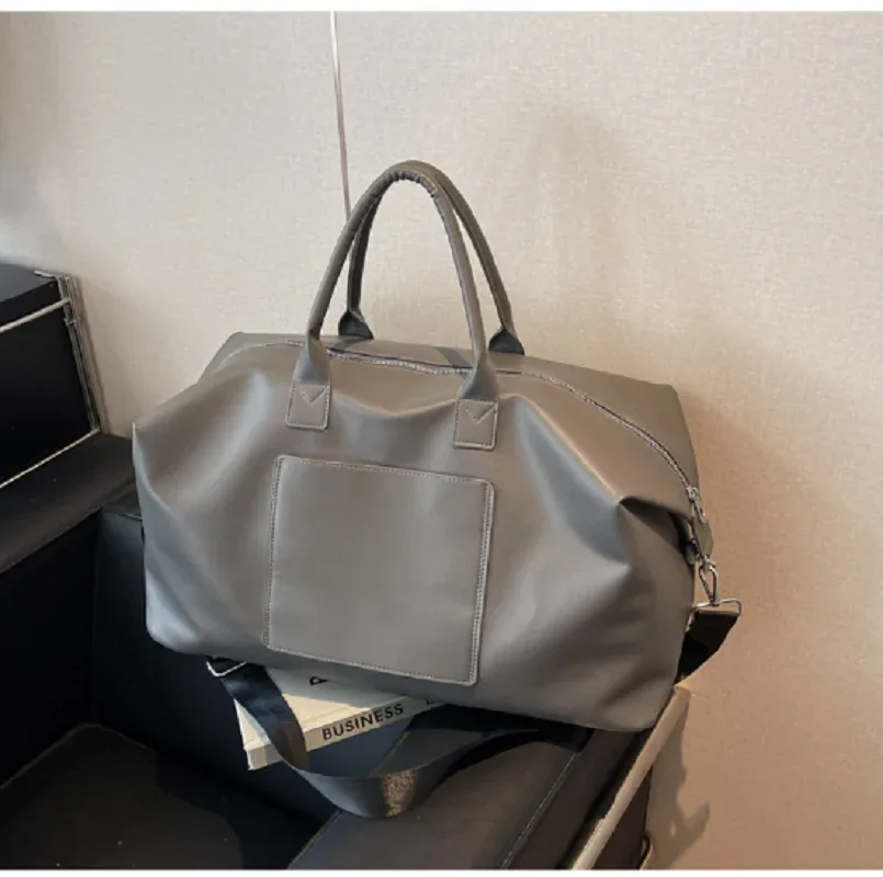 sac à main de voyage en cuir de bonne qualité pour hommes et femmes, fourre-tout d'affaires de grande capacité, sacs à bandoulière, sac de shopping, nouvelle mode coréenne