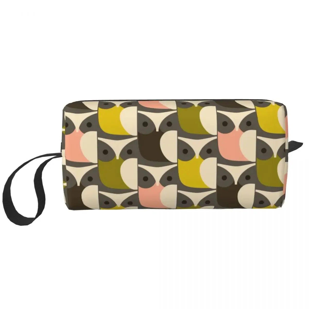 orla kiely-trousse de toilette de voyage à imprimé personnalisé de fleur d'émeraude, sacs de rangement de maquillage et de cosmétique pour femme, trousse de trousse dopp