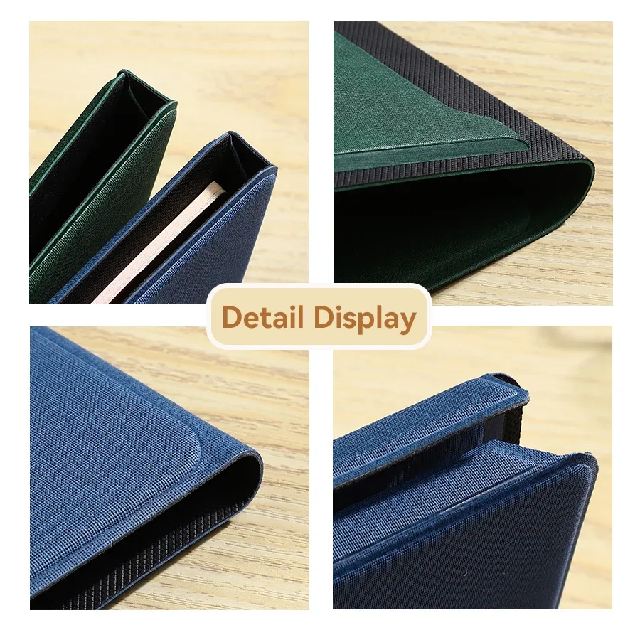 portefeuille de voyage multifonctionnel en cuir texturé avec porte-cartes, pochette pour billets et porte-documents pour les voyages