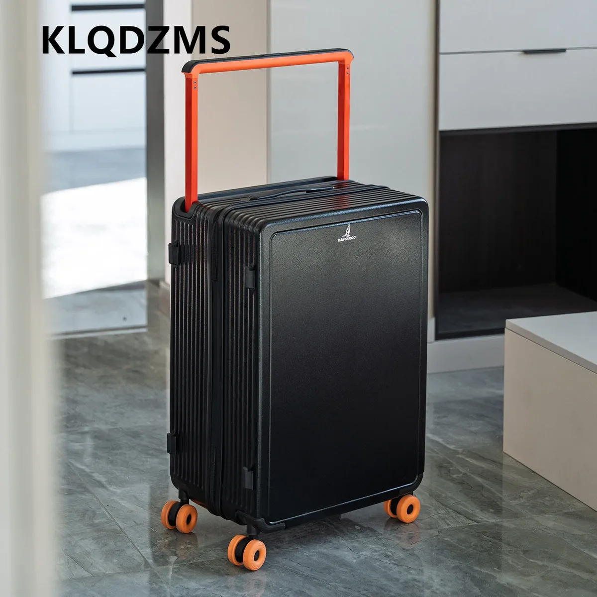klqdzms valise à fermeture éclair pour femme, valise à roulettes avec cadre en aluminium pour homme, bagages de voyage de grande capacité de 20, 24, 26 et 28 pouces