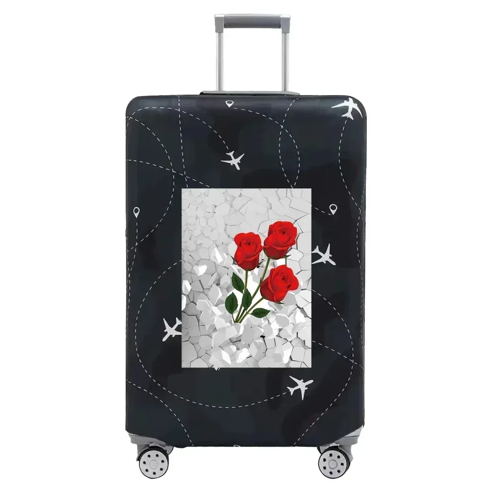 housse de protection pour bagages, housse de protection extensible anti-poussière pour bagages de 18 à 32 pouces, accessoires de voyage, série à motifs 3d