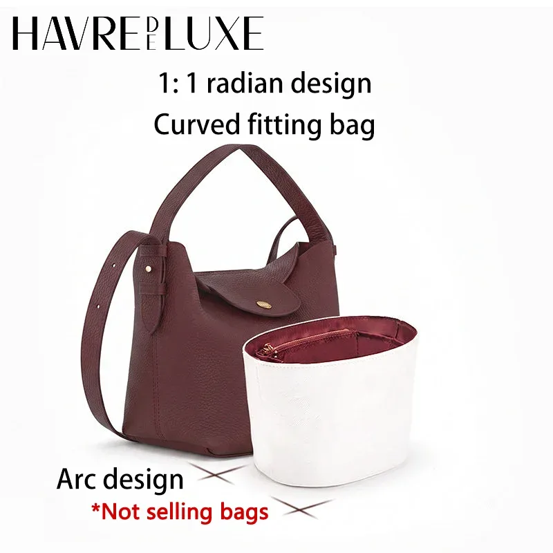 organisateur de sac pour le cadence longchamp – insert imperméable et durable pour sac à main, support de rangement, accessoires de modification intérieure