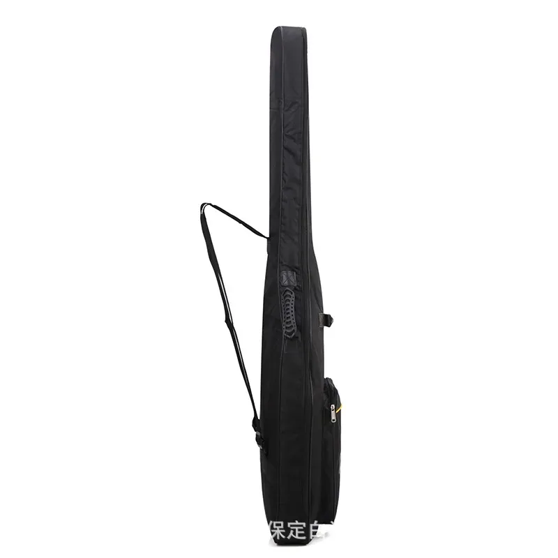 étui étanche à double sangle pour basse électrique, sac à dos rembourré noir, sangle initiée pour instruments