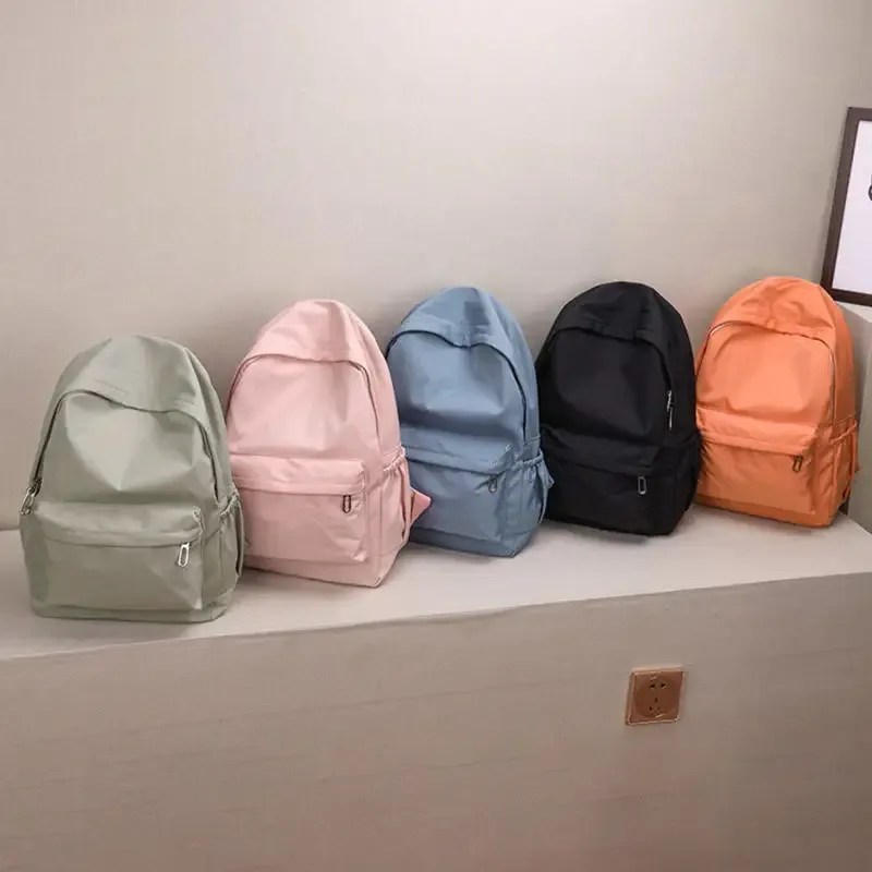 sacs à dos tendance pour femmes, sac à dos uni, décontracté, grande capacité, sacs à dos scolaires, sacs à dos à bandoulière pour femmes