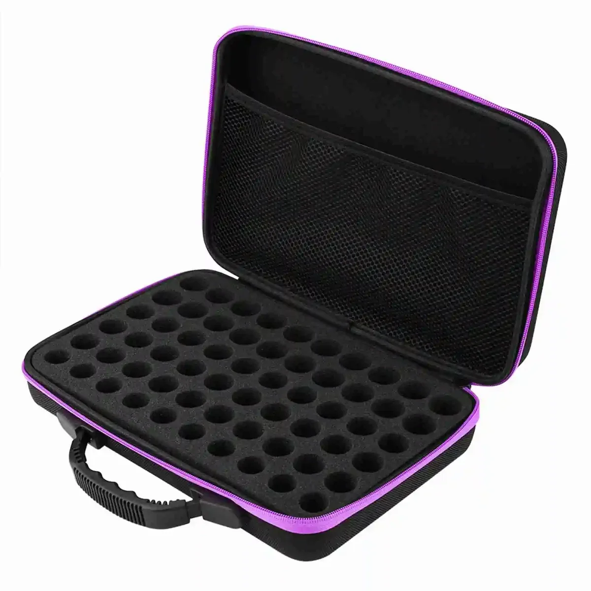 organisateur de stockage extérieur à coque rigide, mallette de transport d'huile essentielle, étui à coque rigide 60 bouteilles adapté aux bouteilles 5ml 15ml