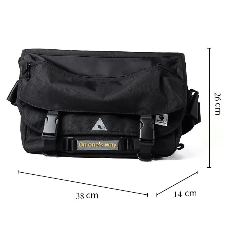 sac messager pour hommes, sac à bandoulière tactique tendance, sacs imperméables, sac streetwear hip hop, sac en oxford