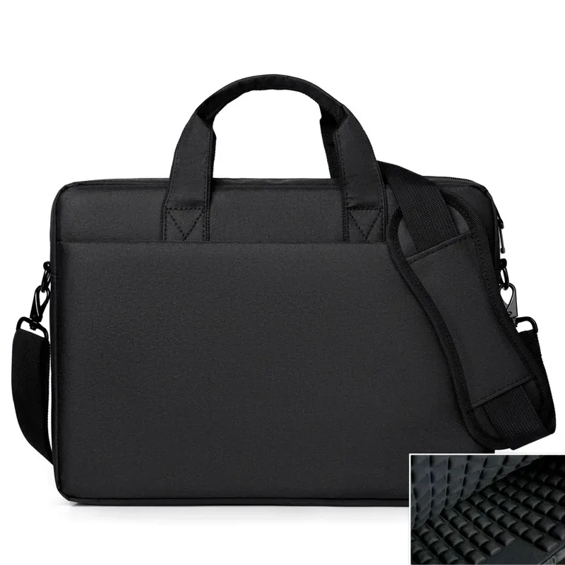 sac pour ordinateur portable 15.6 pouces résistant à l'eau, porte-documents d'affaires, sac à main pour hommes et femmes, porte-ordinateur de voyage au bureau