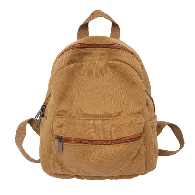 petit sac à dos vintage en toile, simple, unisexe, pour femmes et hommes, pour adolescentes, jeunes dames, couleur unie, mini, nouvelle collection 2022