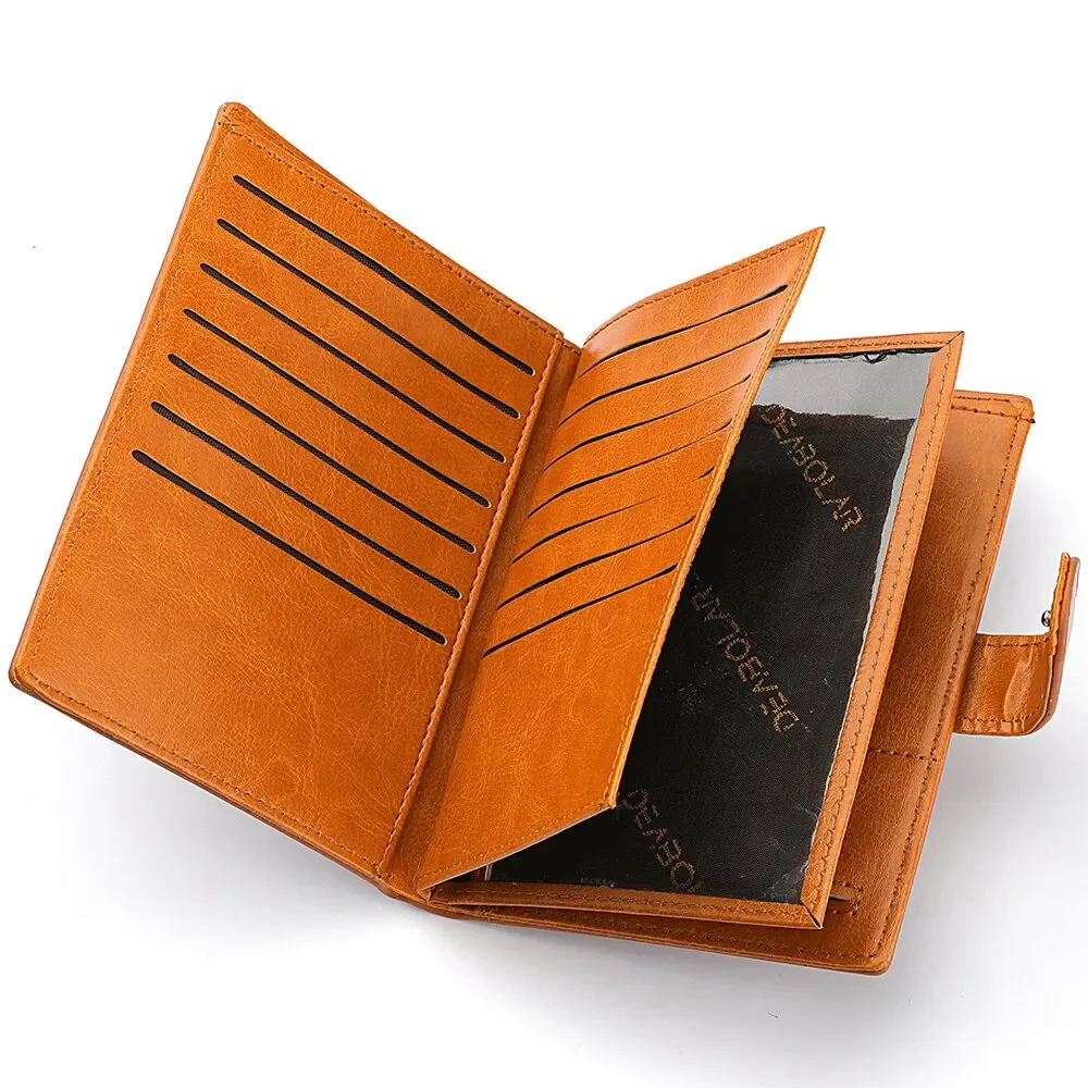 portefeuille de voyage élégant sac de passeport multi-carte porte-carte portable multi-fonction hommes