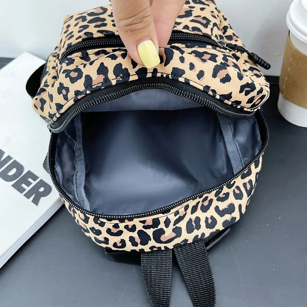 ins-sac à dos léopard pour femme, design animal drôle, sacs d'école pour adolescentes, 03/voyage, petit sac à dos, sacs à dos de style preppy