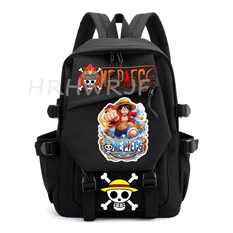 sac à dos anime one piece monkey d luffy, sac à dos d'université, sac à dos de voyage pour fille, sac à dos en nylon pour ordinateur portable, sacs d'école pour femmes et hommes