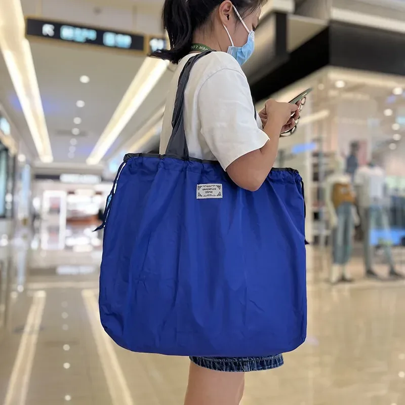 sac de courses pliable et portable, sac fourre-tout réutilisable et écologique, sac d'épicerie imperméable et tendance, sac de rangement de voyage