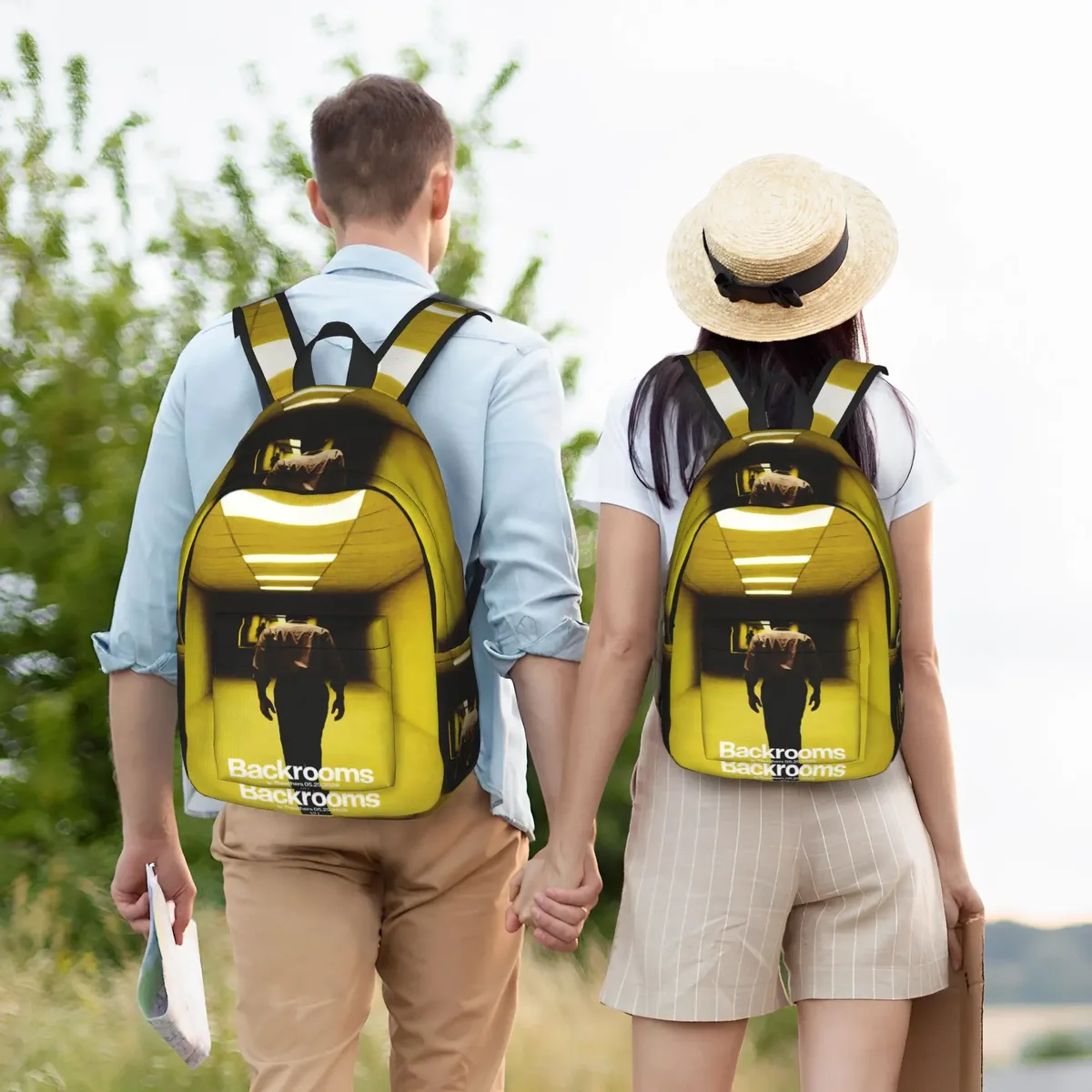 sac à dos backrooms horror movie 2026 pour hommes et femmes, sac à dos cool pour étudiants et professionnels, sacs en toile pour l'université, cadeau