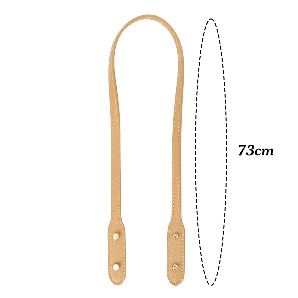 sangles de sac en cuir pu 73cm, 2 pièces, avec rivets, sangle de poignée détachable, sangles de sac à bandoulière de remplacement, accessoires de marquage de sac à faire soi-même