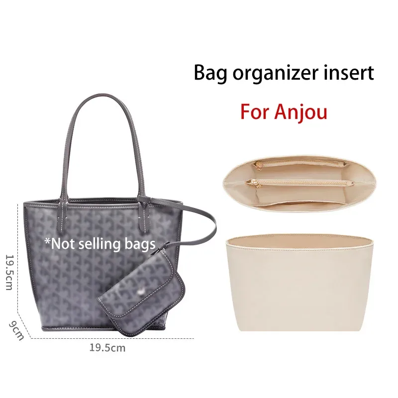 organisateur de sac pour anjou – insert durable et tendance pour sac cadeau, support de rangement, accessoire de modification intérieure