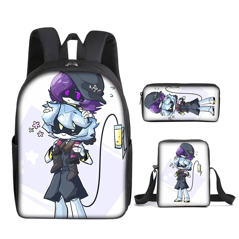 populaire jeune nouveauté meurtre drones impression 3d 3 pièces/ensemble étudiant sacs de voyage sac à dos pour ordinateur portable sac à dos sac à bandoulière trousse à crayons