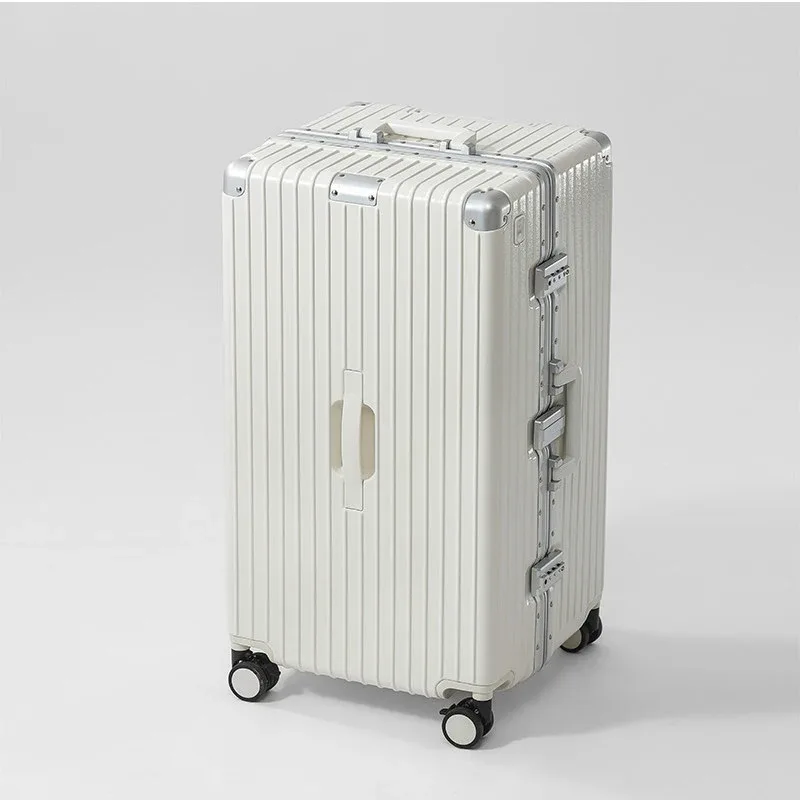 valise de voyage de grande capacité de 32 pouces, valise de voyage à cadre en aluminium et pc épaissi de 20 à 30 pouces, bagage à roulettes avec mot de passe tsa 3:7