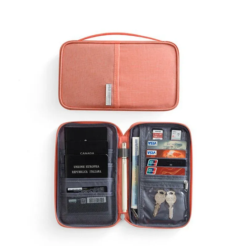 portefeuille de voyage tendance, porte-passeport familial unisexe, accessoires de voyage, étui de rangement de documents étanche, sac d'identité, porte-carte de crédit