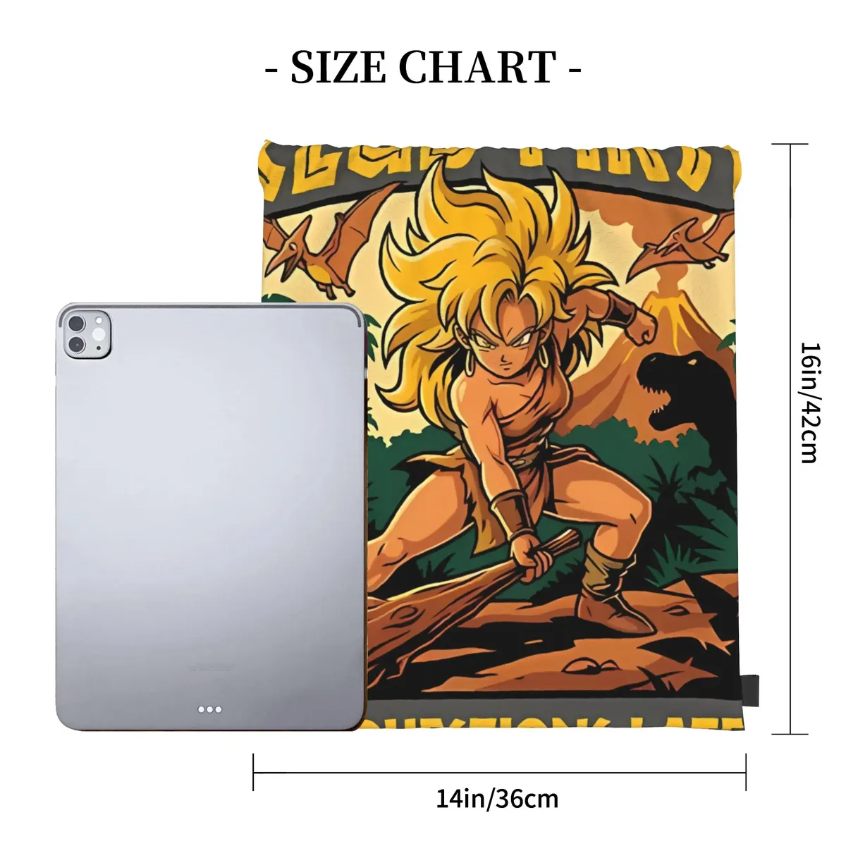 c-chrono trigger ayla sacs à cordon portables pour randonnée, sac à dos de sport, sac à dos de rangement, cadeau