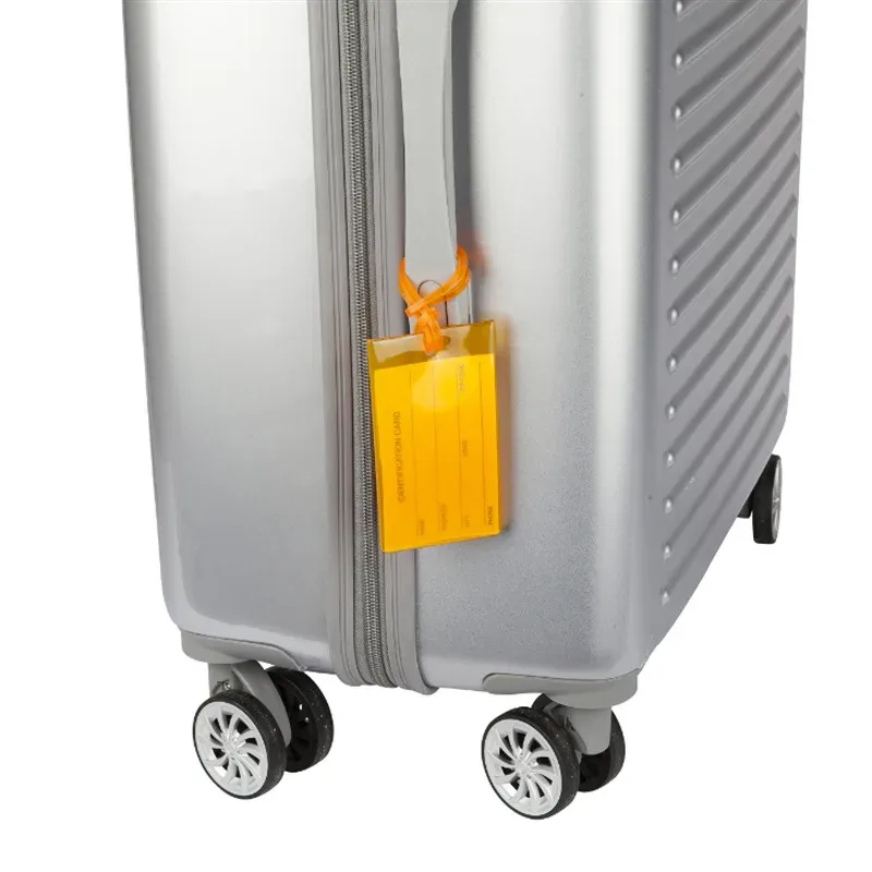 étiquette de bagage de voyage en pvc souple, 10 pièces, couleur avion, silicone, vente en gros, accessoires d'étiquette de valise, nom de sac, manchon de carte d'étiquette d'air