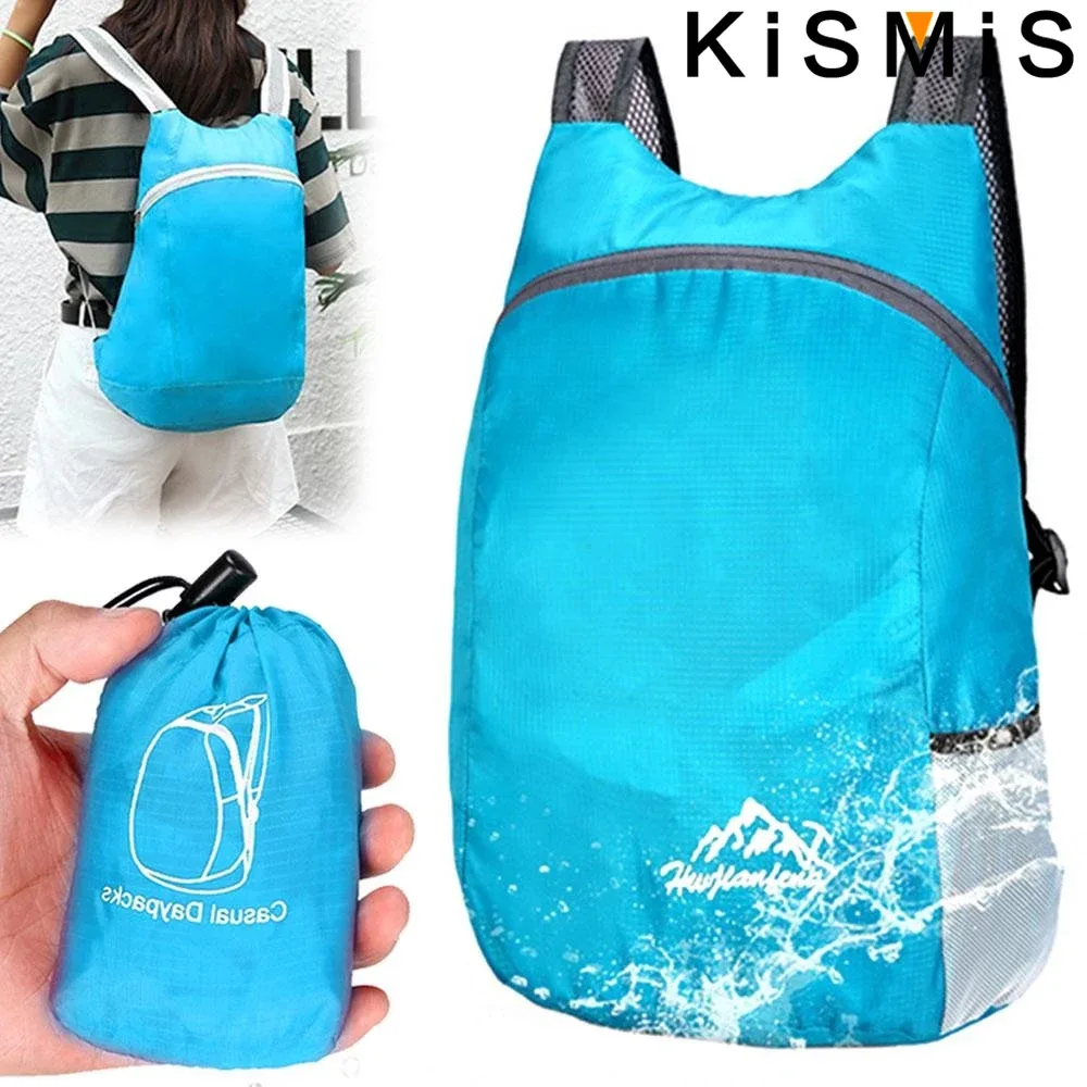 Sac à dos de sport de plein air pliable et étanche, sac de voyage Portable Ultra léger adapté au Camping, à la course à pied et au Fitness