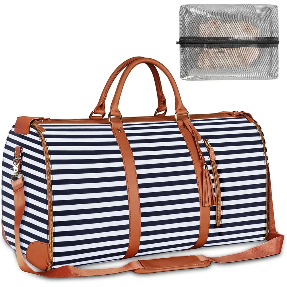 sacs de voyage pour vêtements, sacs de rangement multifonctionnels pliables pour femmes avec pochette à chaussures 2 en 1, valise suspendue