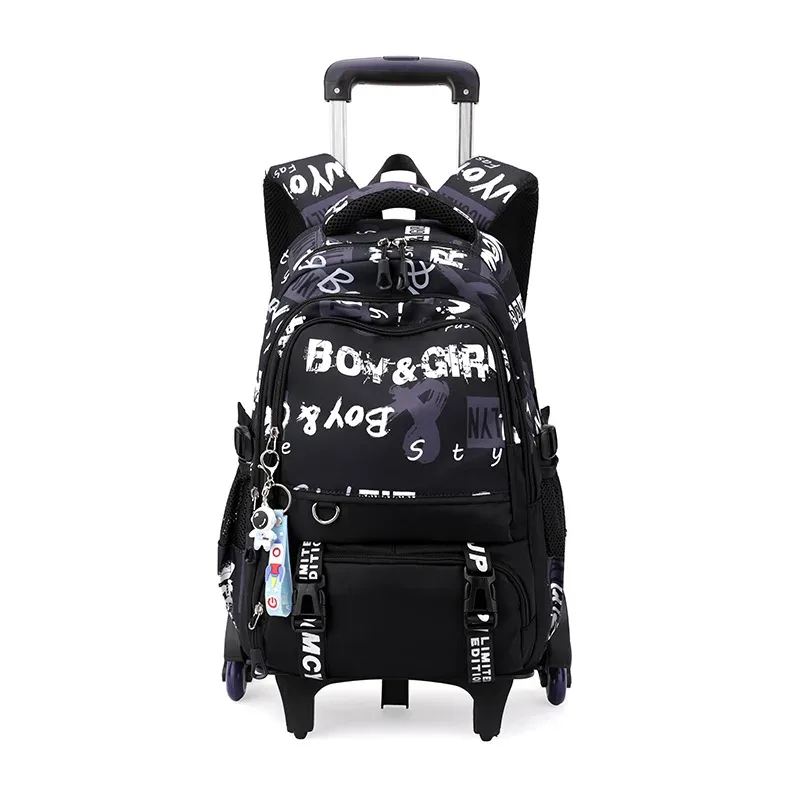 sacs d'école à roulettes sacs à dos scolaires pour garçons sac à roulettes sac d'école orthopédique étanche sac à dos à roulettes étudiant