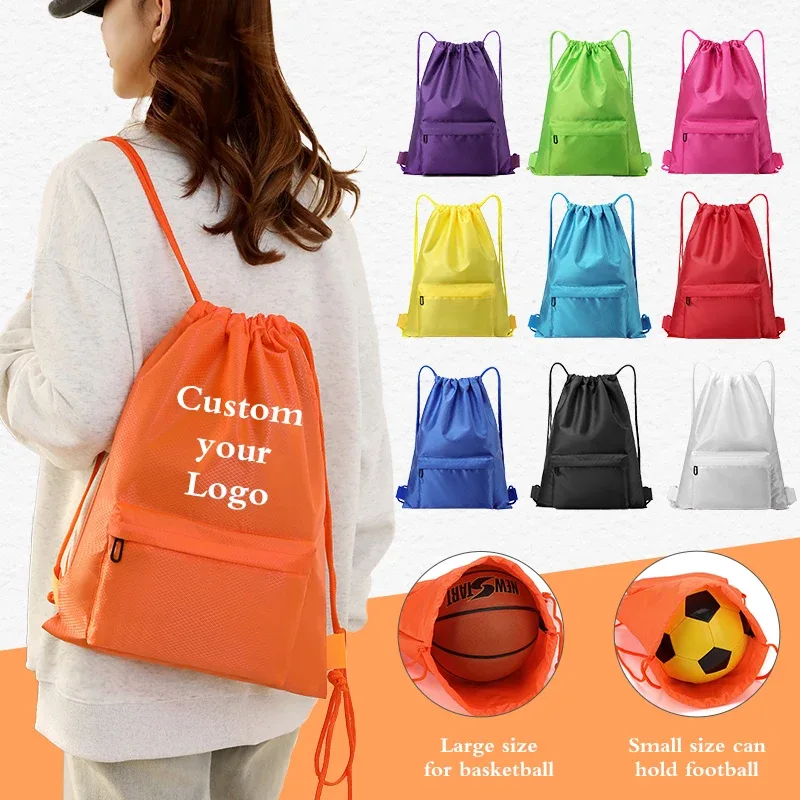 Logo personnalisé sac à dos étanche avec cordon de serrage Sports de plein air sac de Fitness alpinisme sac à dos de course sacs à dos transfrontaliers pour hommes