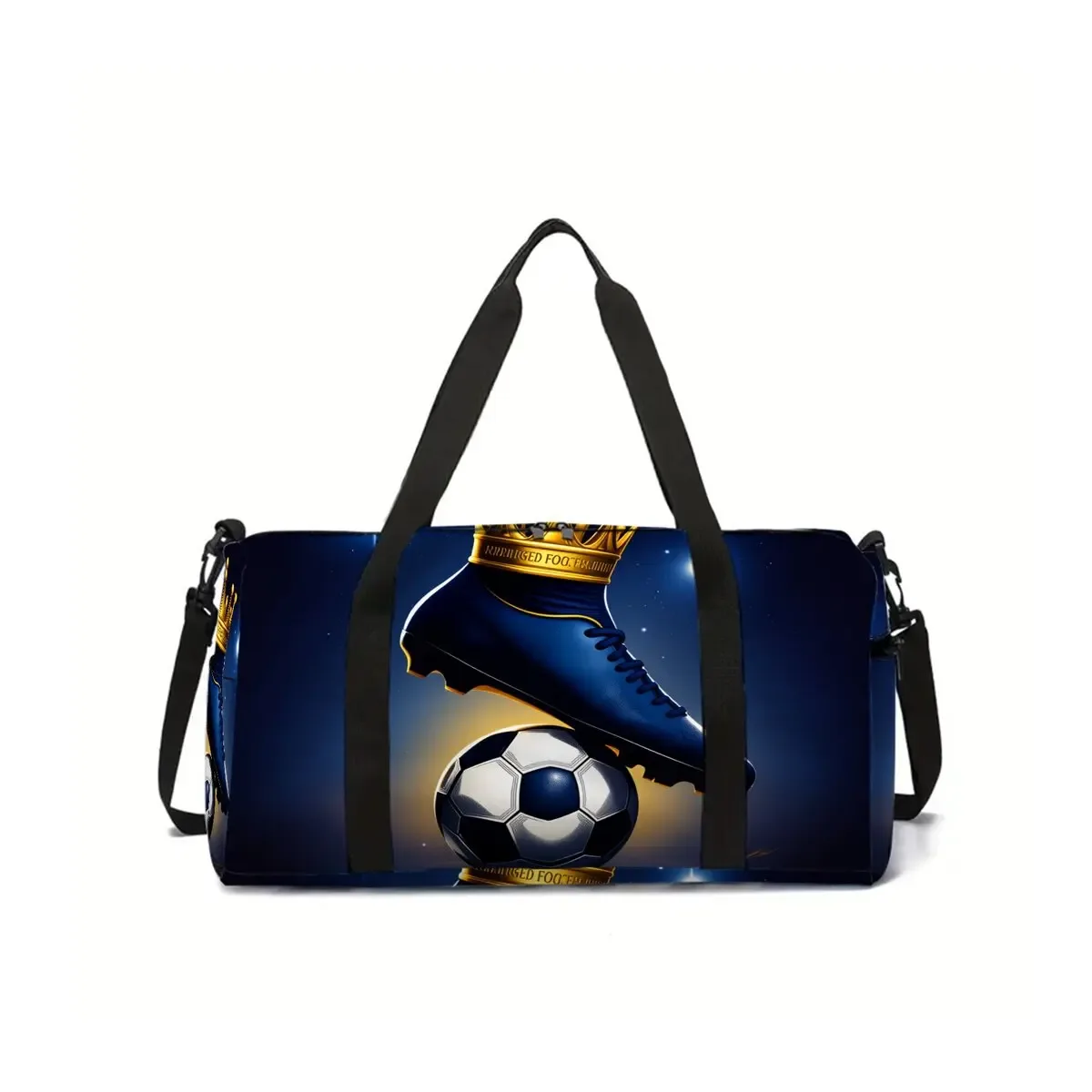 grand sac de voyage flame football, sac fourre-tout multifonctionnel, sacs à main imperméables, sacs de sport pour garçons/filles, sac de fitness pour enfants