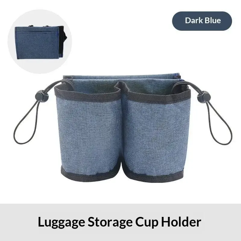 support de tasse pour bagages de voyage, durable, mains libres, pour valise, porte-boissons, pour tasses de lait, thé, café, compatible avec toutes les poignées de valise