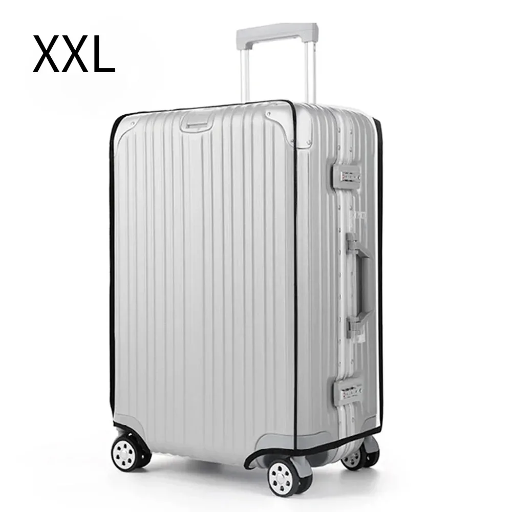 protecteur de valise transparent en pvc imperméable, housse anti-poussière résistante à l'usure pour bagages à roulettes de 20 à 28 pouces