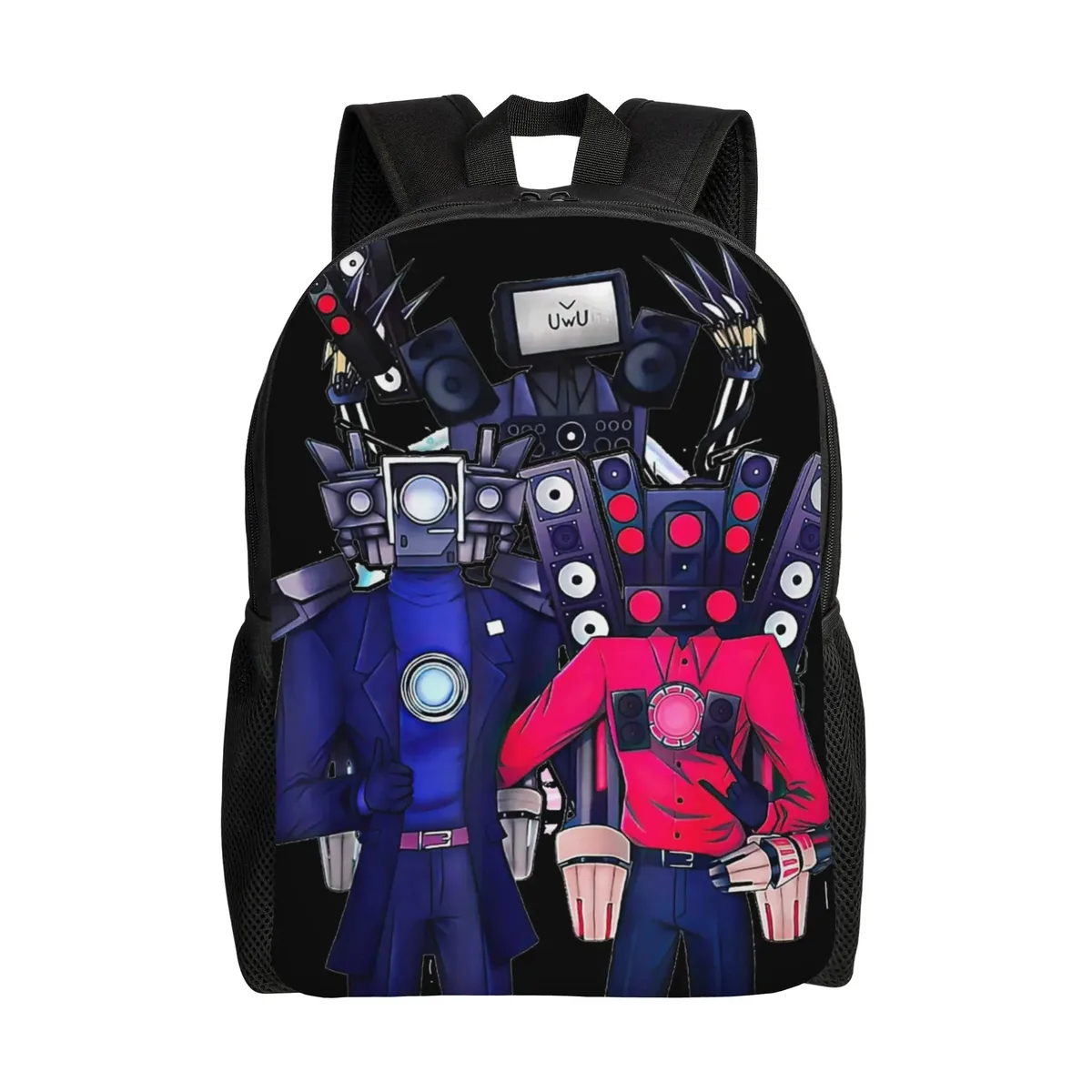 sac à dos skibidi toilet cameraman speakerman tv man pour adolescents, sport, lycée, affaires, hommes, femmes, université, en toile