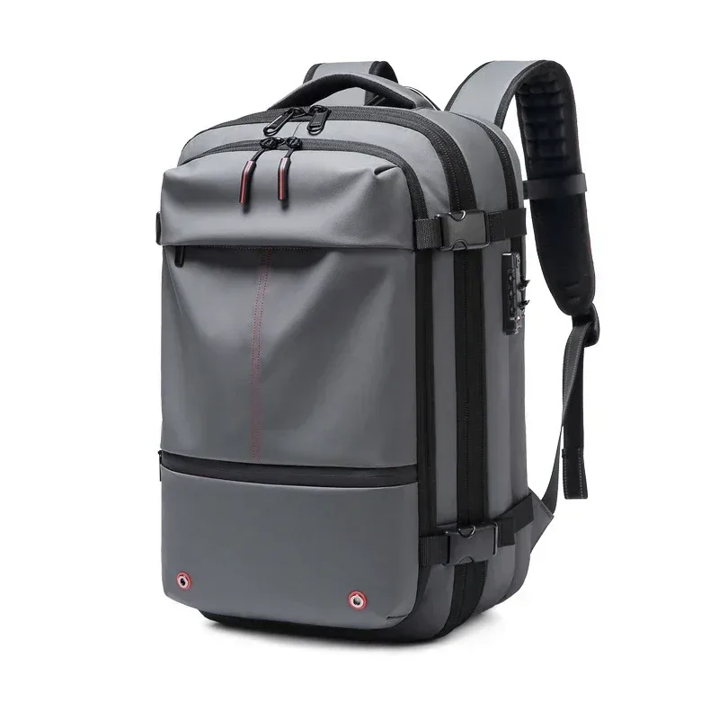 sac à dos de voyage pour hommes, sac à dos pour ordinateur portable avec compression sous vide, 17 pouces, grande capacité, sac à dos scolaire, sac à dos de randonnée, sac à dos d'affaires