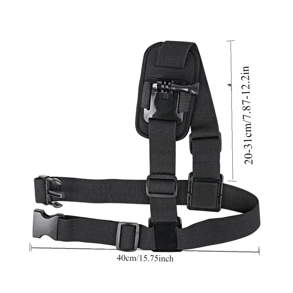 harnais de montage de sangle d'épaule, caméra vidéo d'épaule, sangle de poitrine, ceinture de support pour go pro sjcam, accessoires de caméra de sport