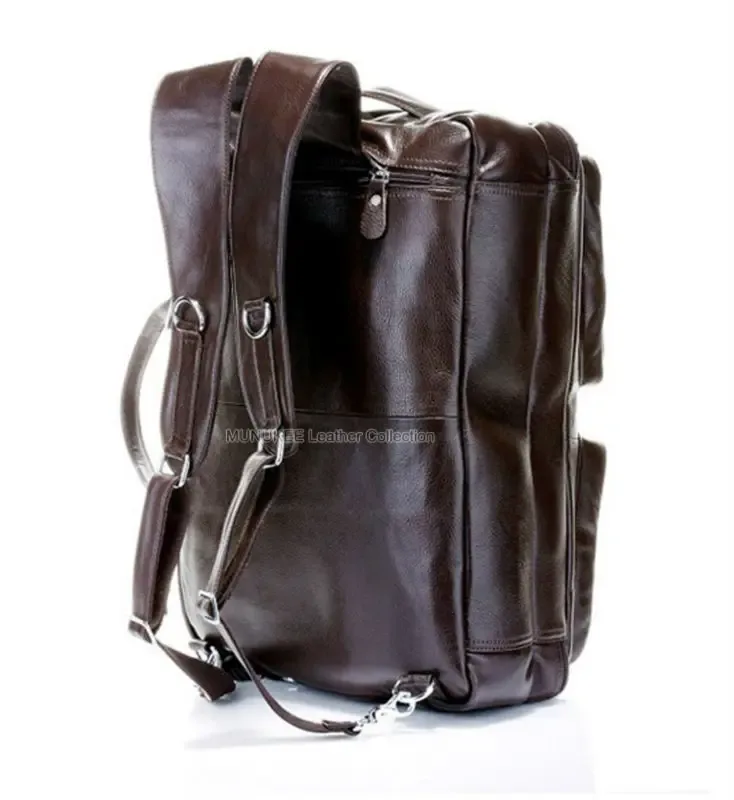 sac de voyage multifonction en cuir véritable pour hommes, fourre-tout de voyage, de voyage, de week-end