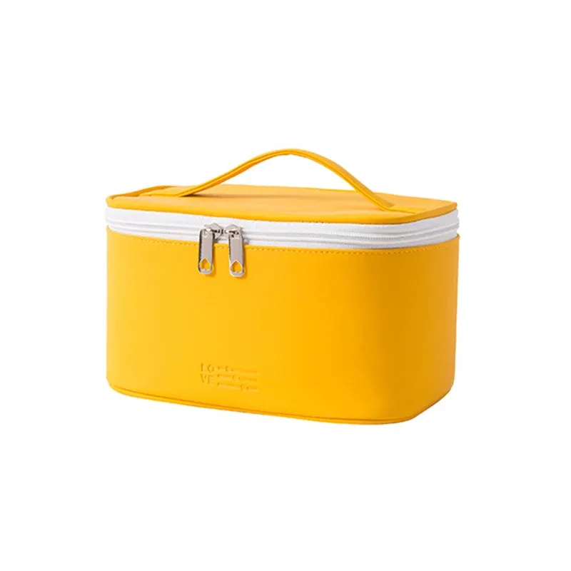trousse de maquillage à fermeture éclair pour femme, trousse de toilette en poudre, trousse de maquillage, accessoires de la présidence