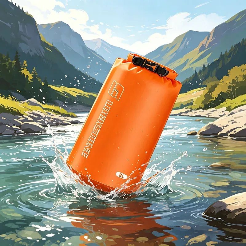 sac étanche ultraléger pour activités nautiques, séparation eau-terre, sac de rangement pour équipement de natation, bateau, kayak, canoë 3l-15l-75l