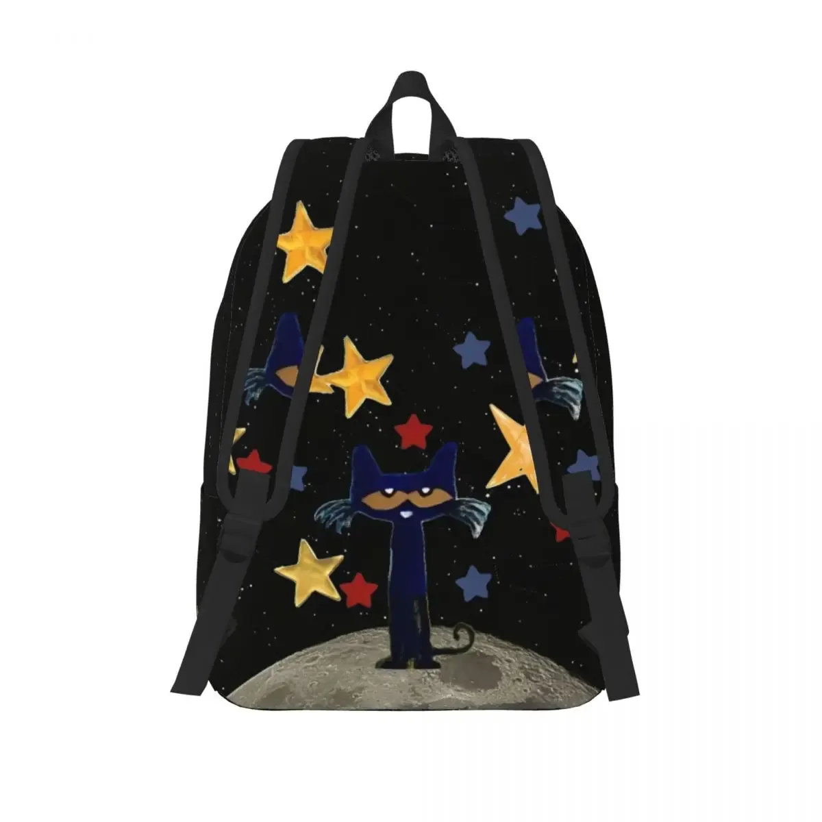 pete le chat étoiles bande dessinée cool sac à dos en plein air lycée affaires dessin animé mignon sac à dos pour hommes femmes ordinateur portable sac à bandoulière