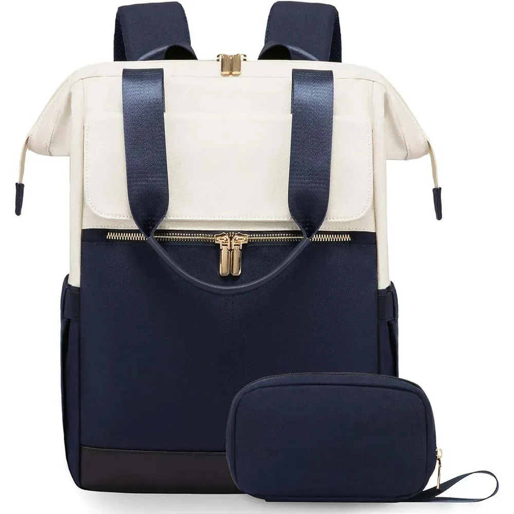 sac à dos pour ordinateur portable de 15,6 pouces pour femmes avec port usb, sacs à bandoulière tendance, sac à main, sac à dos de voyage imperméable avec sac organisateur