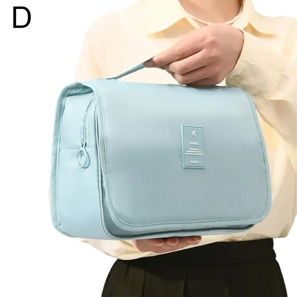trousse de toilette de voyage imperméable de haute qualité pour femmes, organisateur de maquillage avec crochet de salle de bain, pochette de rangement