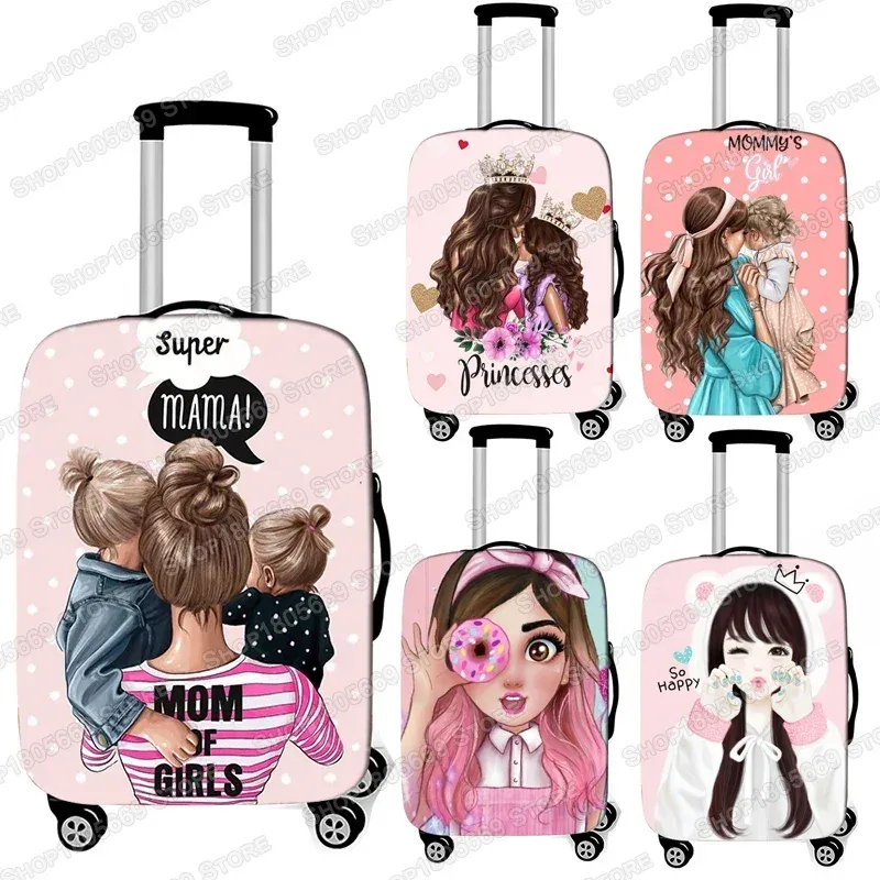 juste de bagage imprimée dessin animé pour filles, super spinal, accessoires de voyage, valise trolley, housse