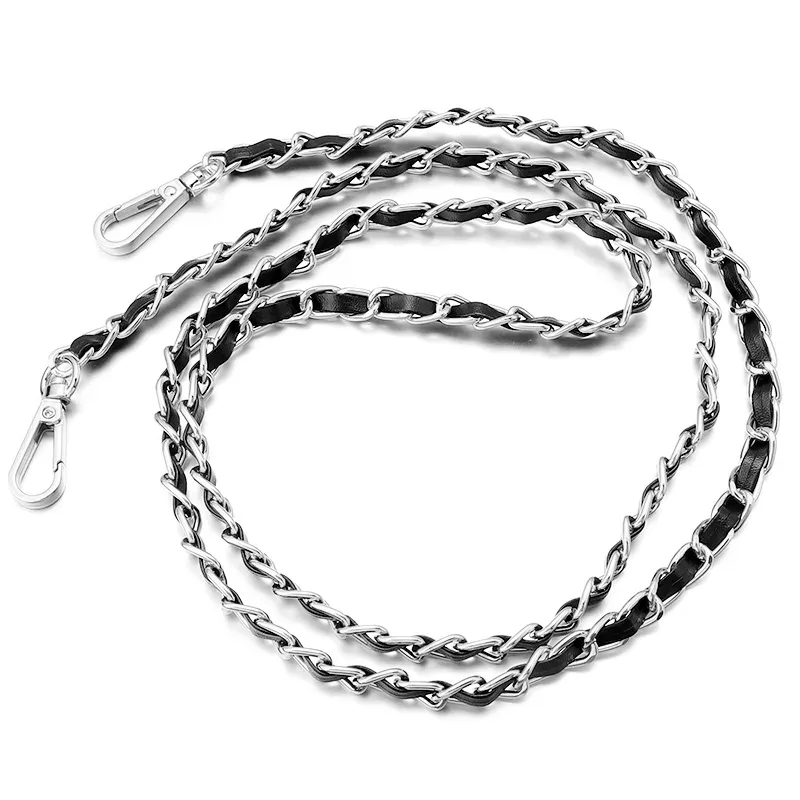 sangle de sac à bandoulière universelle en cuir pu et aluminium, 1 pièce, sangle simple de couleur unie pour sac à bandoulière, chaîne de sac à main