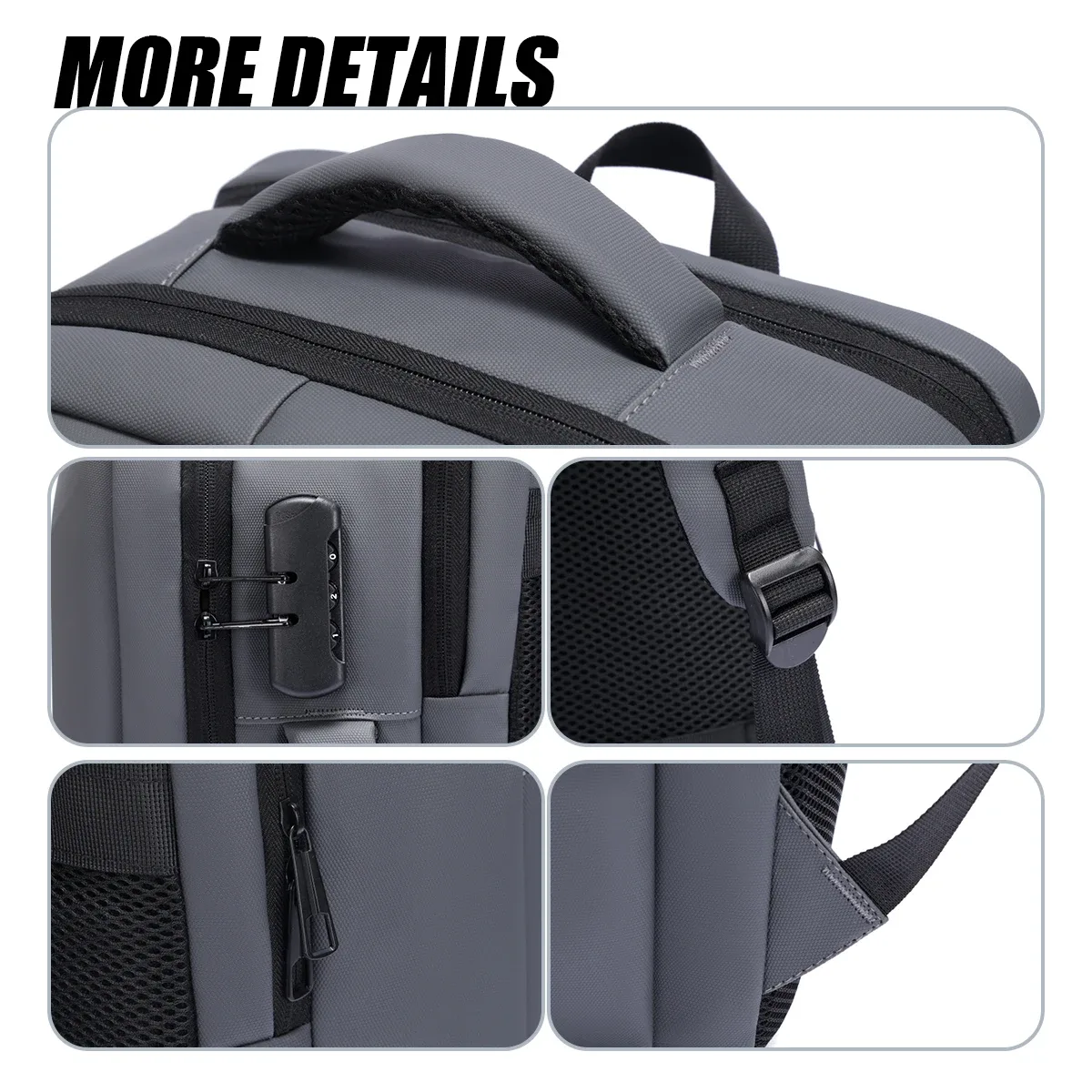 sac à dos pour homme avec protection par mot de passe, sac à dos de jeu à coque rigide, sac pour ordinateur portable de grande capacité, sac à dos haut de gamme pour les voyages d'affaires