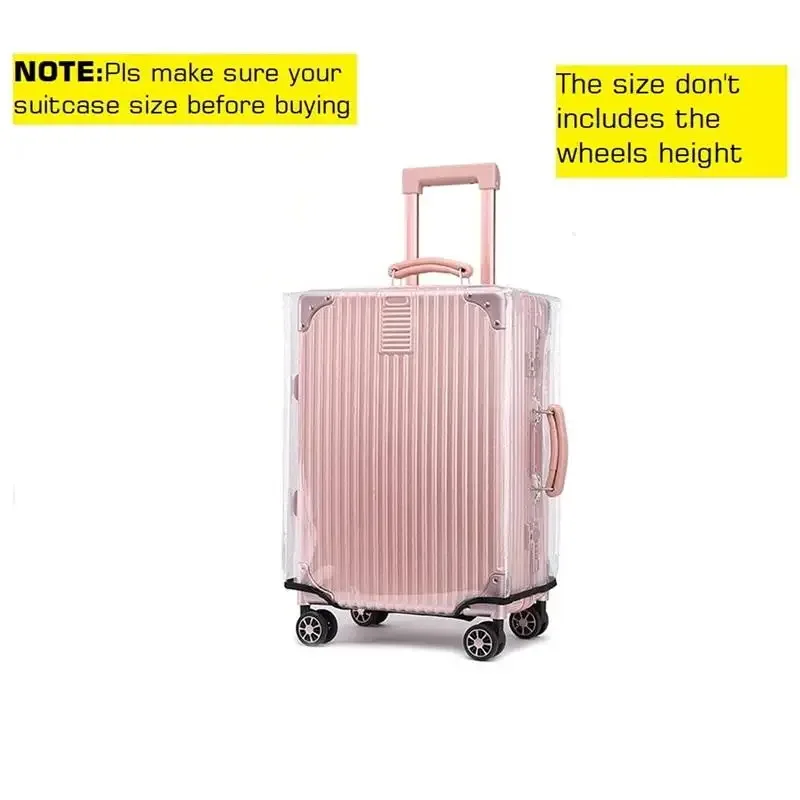 1 housse de protection transparente en pvc pour bagages, protection universelle anti-poussière et anti-rayures