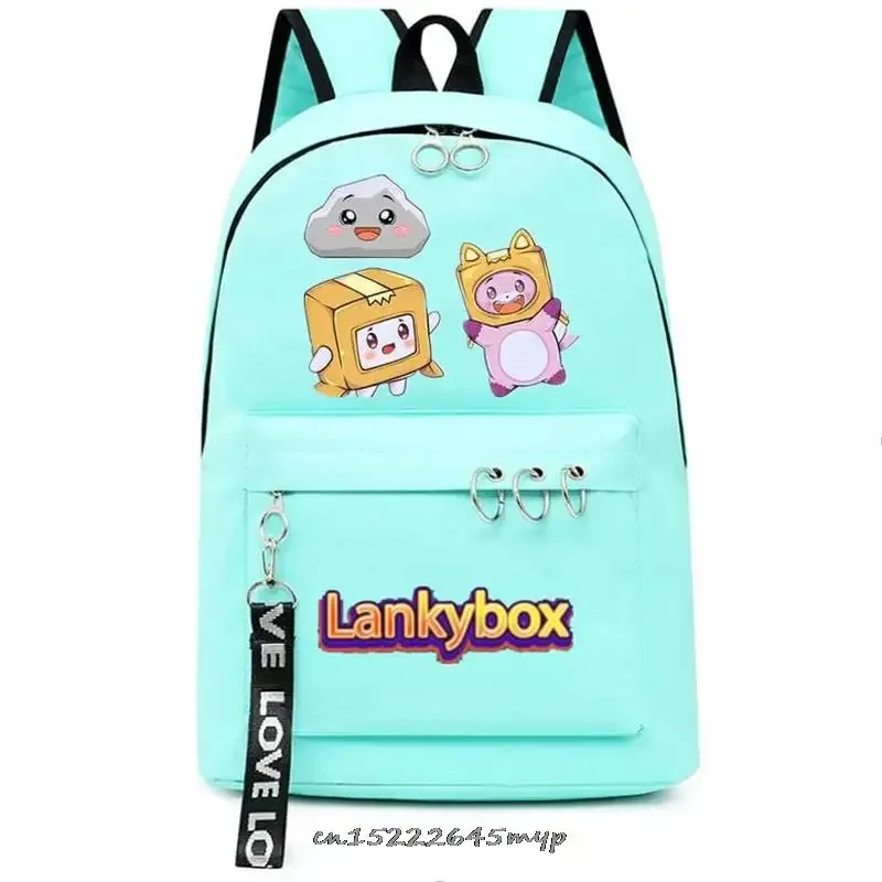 ensemble de sac à dos anime lankybox pour enfants, sacs d'école pour garçons et filles, sac à dos de voyage pour hommes et femmes, sac à dos pour adolescents, cadeau mochila, 3 pièces