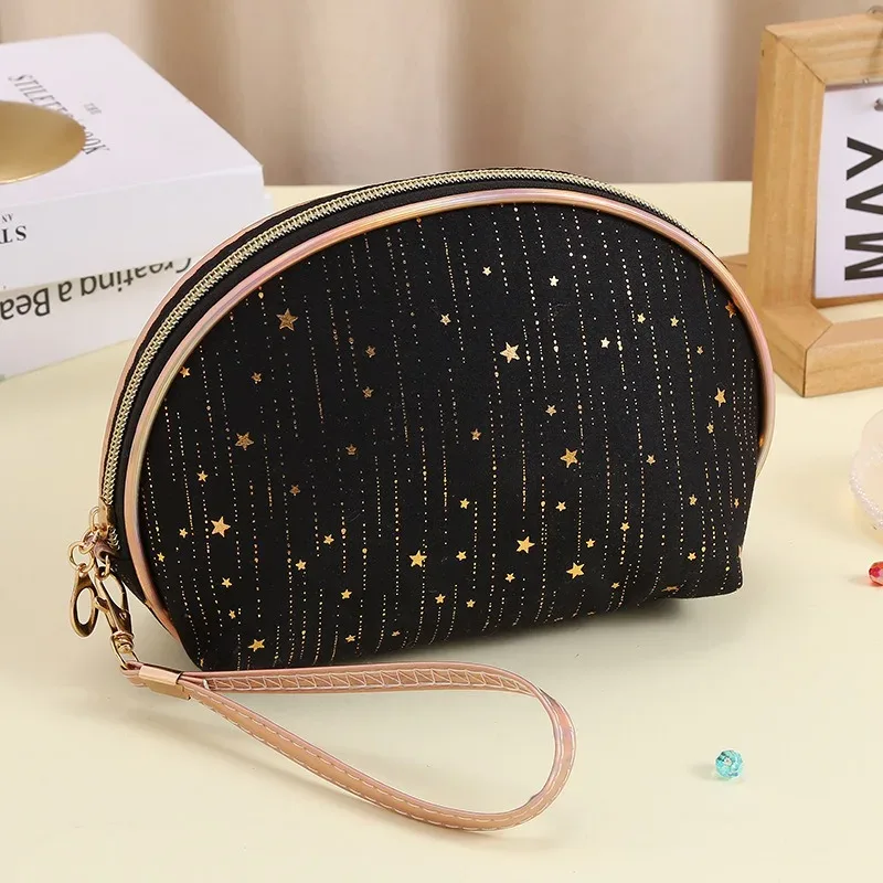 sac de rangement pour cosmétiques de voyage pour femmes et filles, trousse de toilette mignonne, sacs à main de maquillage, portefeuille pour rouge à lèvres et brosse, 2023