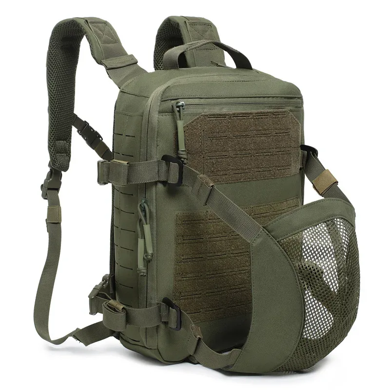 casque extérieur sac à dos camouflage militaire ventilateur sac multi-fonction mini sac à dos tactique sac à dos alpinisme tourisme