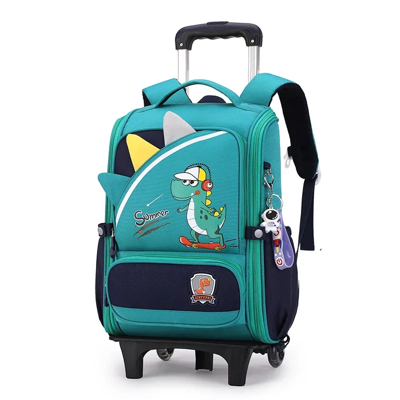 mignon lapin étudiant sac à roulettes pour filles enfants école sacs à dos roulants sac à dos à roulettes sacs d'école avec roues chariot sacoche